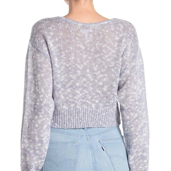 BCBGENERATION New Cropped Metallic Blue Twist Knot - Picture 2 of 7